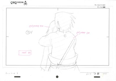dessin représentant une personne debout devant un tableau blanc