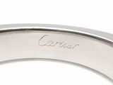 cartier 18k white gold diamond wedding band ring
