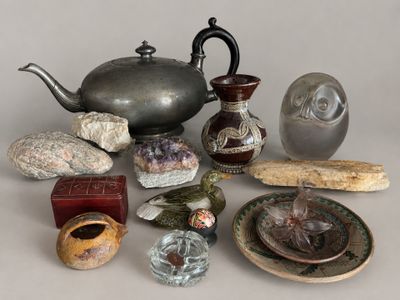 a lot of items that are sitting on a table
