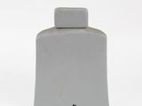 an image of a white bottle of perfume on a white background