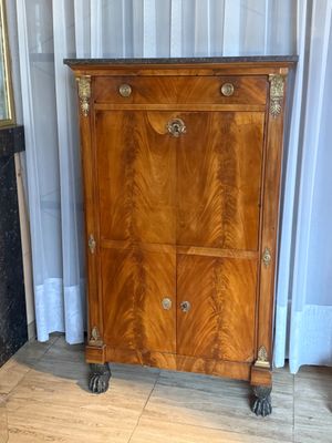 Petit secrétaire de style Empire à pieds griffes, 84 x 40 - …