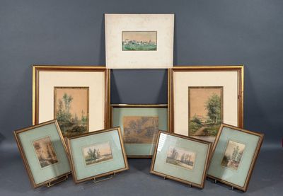 ECOLE DE BARBIZON. Paysage arborés.