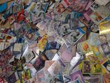 a pile of comic books on the floor