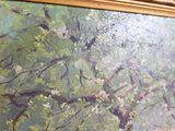a painting of a tree in the middle of a painting