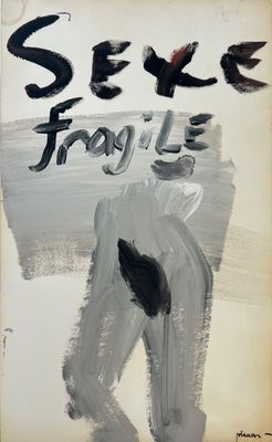 une image représentant un tableau d'un cheval, sur lequel sont inscrits les mots « seele frolics »