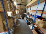 many boxes and boxes on the shelves in the warehouse