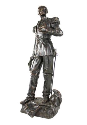 Charles ANFRIE (1833-1905):« Estafette -3e brigade de Dragon…