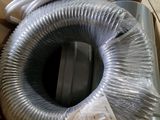 a box with a blower and a hose inside of it