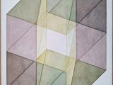 an image of a drawing of a cube with four different colors