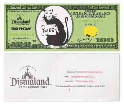 a picture of a business card with a mouse on it