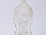 clear glass bottle with a clear top and a clear bottom