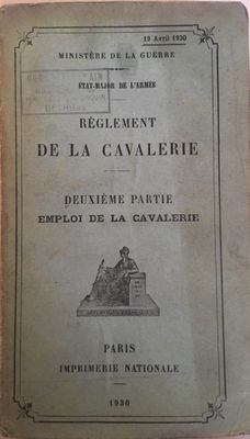 Règlement de la Cavalerie. Ministère de la Guerre, État-Majo…