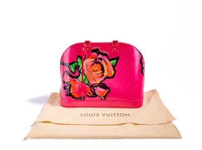 Sac à main Louis Vuitton « Pink Rose » avec pochette assortie