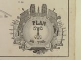a drawing of a clock in the middle of a picture