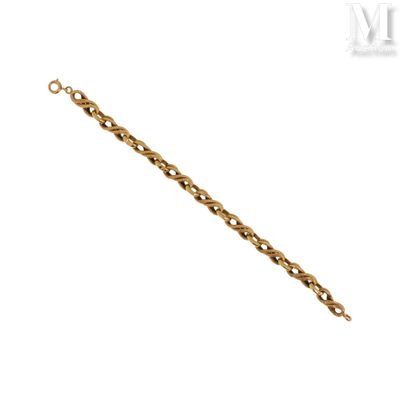 Bracelet Bracelet en or jaune 18k (750°/°°) à maille torsadé…