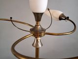 a lamp that is on top of a table
