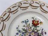 a plate with a bunch of flowers on it