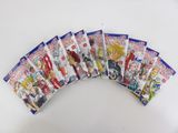 a set of seven anime cards with a picture of the characters on them