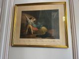 a picture of a painting on the wall of a room