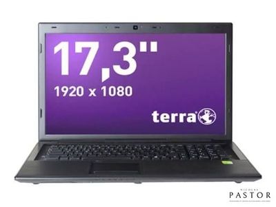 a laptop computer with a purple screen on the screen