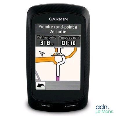 garmin gps device with a map on the screen on a white background
