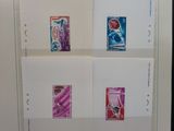 a picture of a picture of some stamps on a wall
