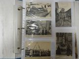 an old photo album with pictures of people in a boat