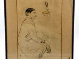 an image of a drawing of a man sitting on a chair