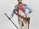 figurine représentant un homme vêtu d'un uniforme militaire et muni d'une canne