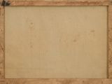 an old picture of a picture frame on a wall with a brown background