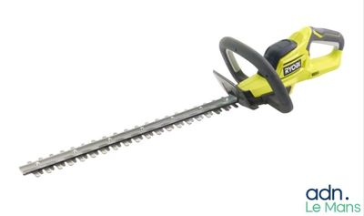 a corded hedger with a yellow handle and a black handle