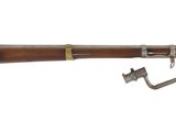 un gros plan d'un fusil sur un fond blanc avec un fond blanc