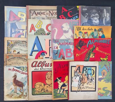 a lot of children ' s books on display on the wall