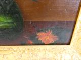 une peinture représentant un vase contenant des fleurs