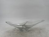 an image of a clear glass bowl on a table