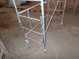 a picture of a metal scaffolding in a room