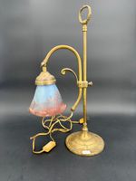 Petite lampe de bureau, tulipe en verre bonbon (photo 4)