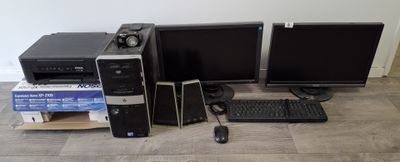 Lot informatique: U.C. HP / 2 Ecrans PHILIPS et ASUS / Clavier et sour - Photo 1