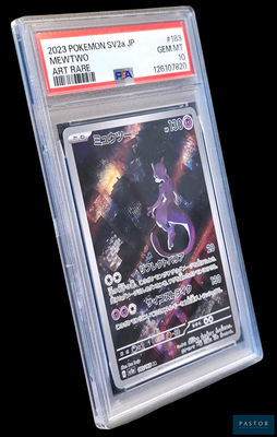 une image d'une carte Pokémon dans un étui en plastique