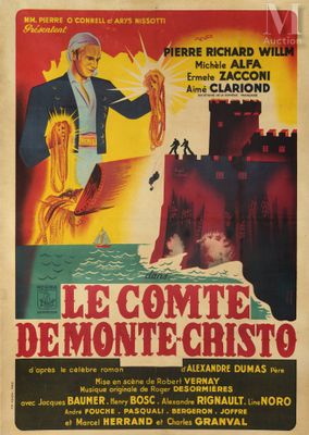 french movie poster for the film le comite demone christo