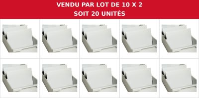 several pictures of a bunch of white boxes that are on a table