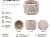 a picture of a stone planter with instructions on how to use it