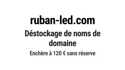 Nom de domaine ruban-led.com. Catégorie: Énergie et ressourc…