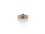 une bague en saphir et diamant