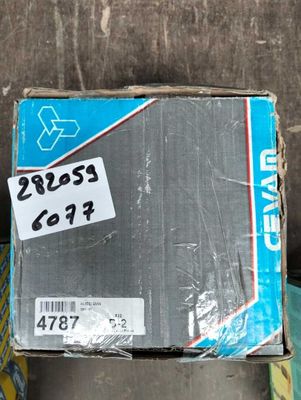 a cardboard box that has a price tag on it
