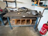 an image of a workbench in a garage