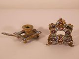 two small objects that are sitting on a table