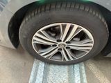 a close up of a car tire on a ramp
