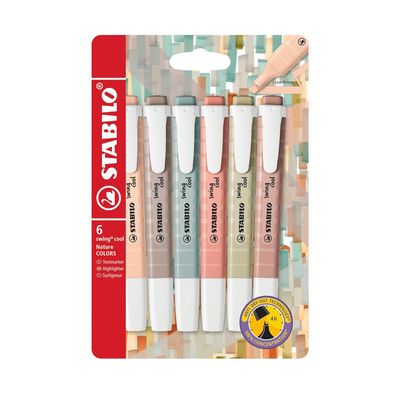 three pens are in a package on a white background
