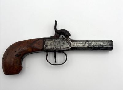 Pistolet de poche à percussion et à coffre, canon lisse octo…